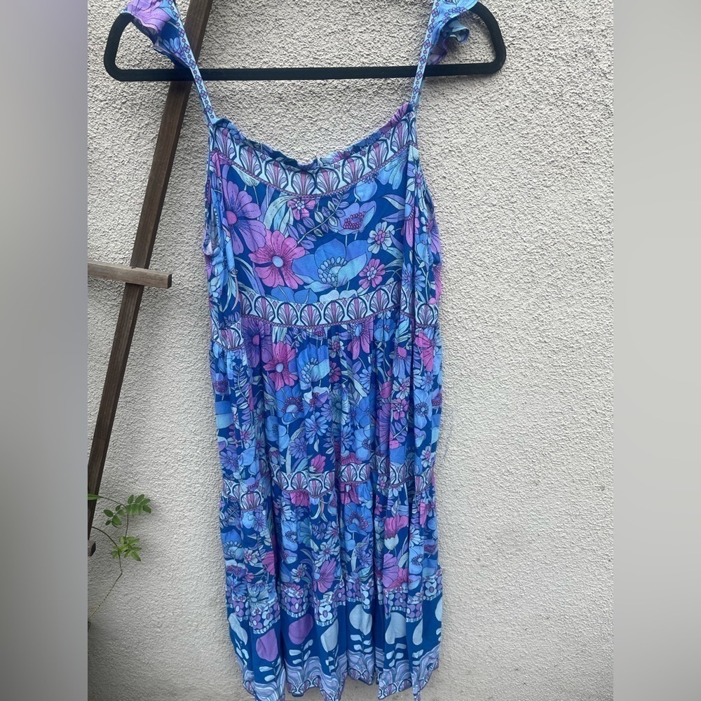 Nine Lives Bazaar Fleur midi Dress Lapis Ditsy Floral Boho Summer NWT! - Picture 8 of 10